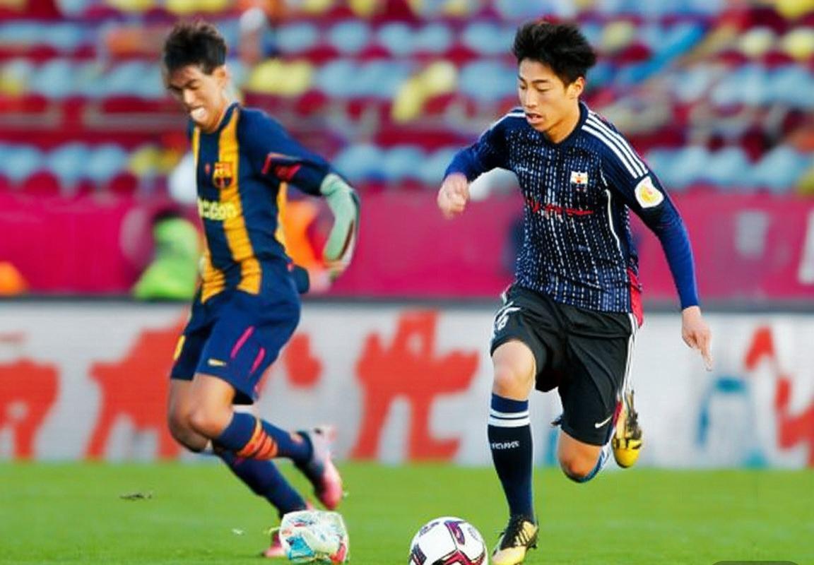 巴萨少年队VS日本少年队：国际青少年足球友谊赛精彩纪实(图3)